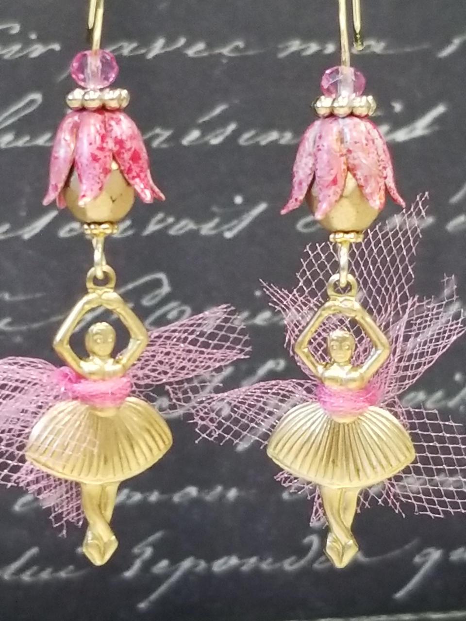 Ballerina in Tutu Earrings