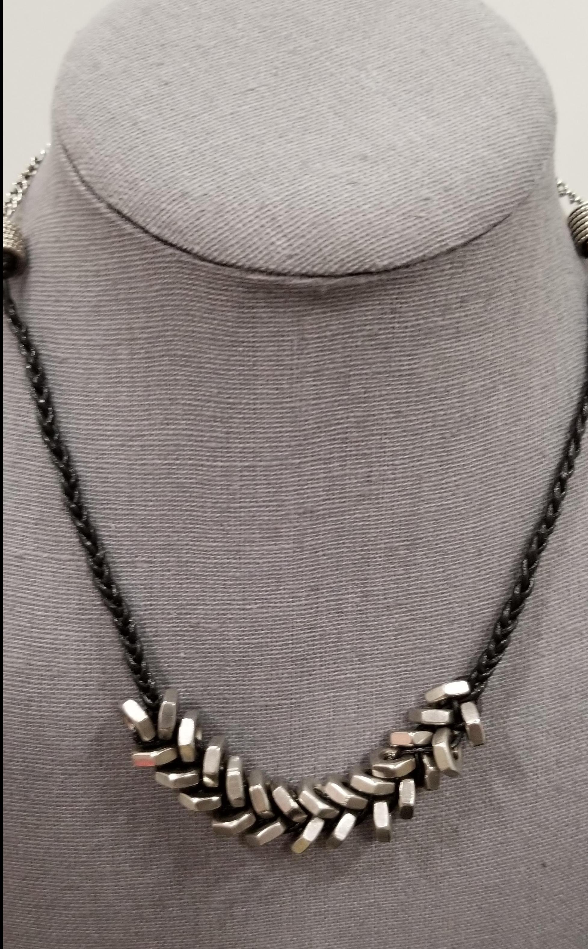 Hex Nut and Braided Leather Necklace ⋆ Behold Jewelry & Designs West