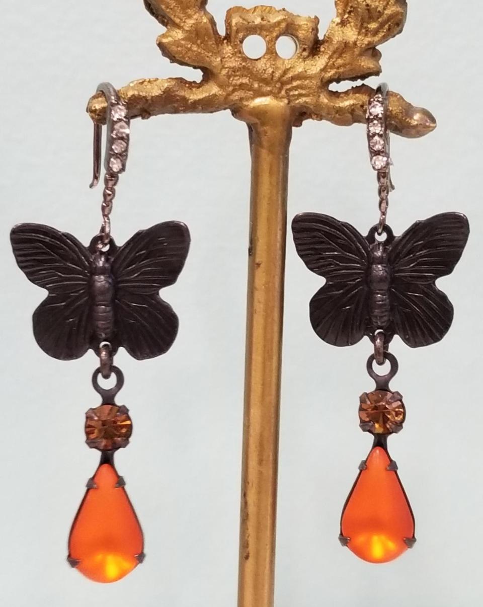 Black Butterfly Earrings