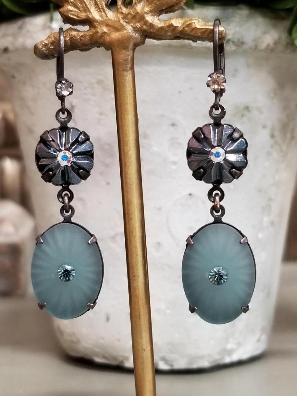 Teal Lagoon Earrings - Image 5
