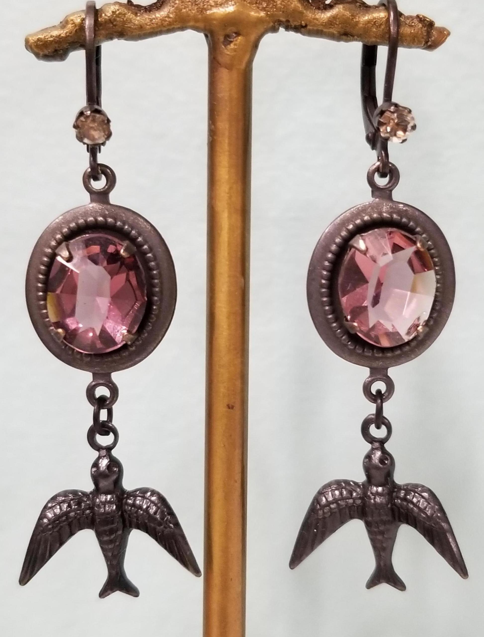 Amethyst Aviary Earrings