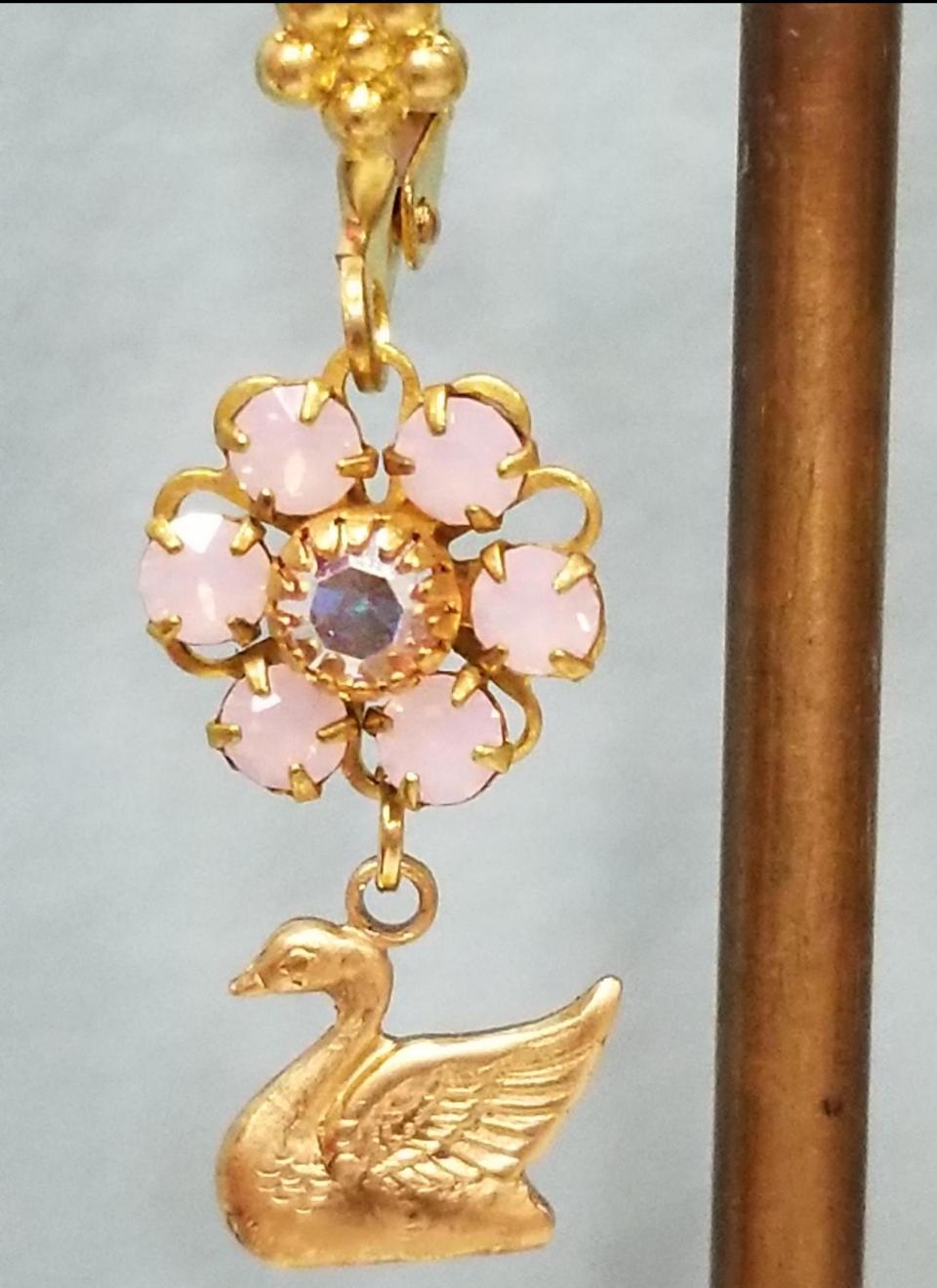Pink Swan Earrings - Image 5