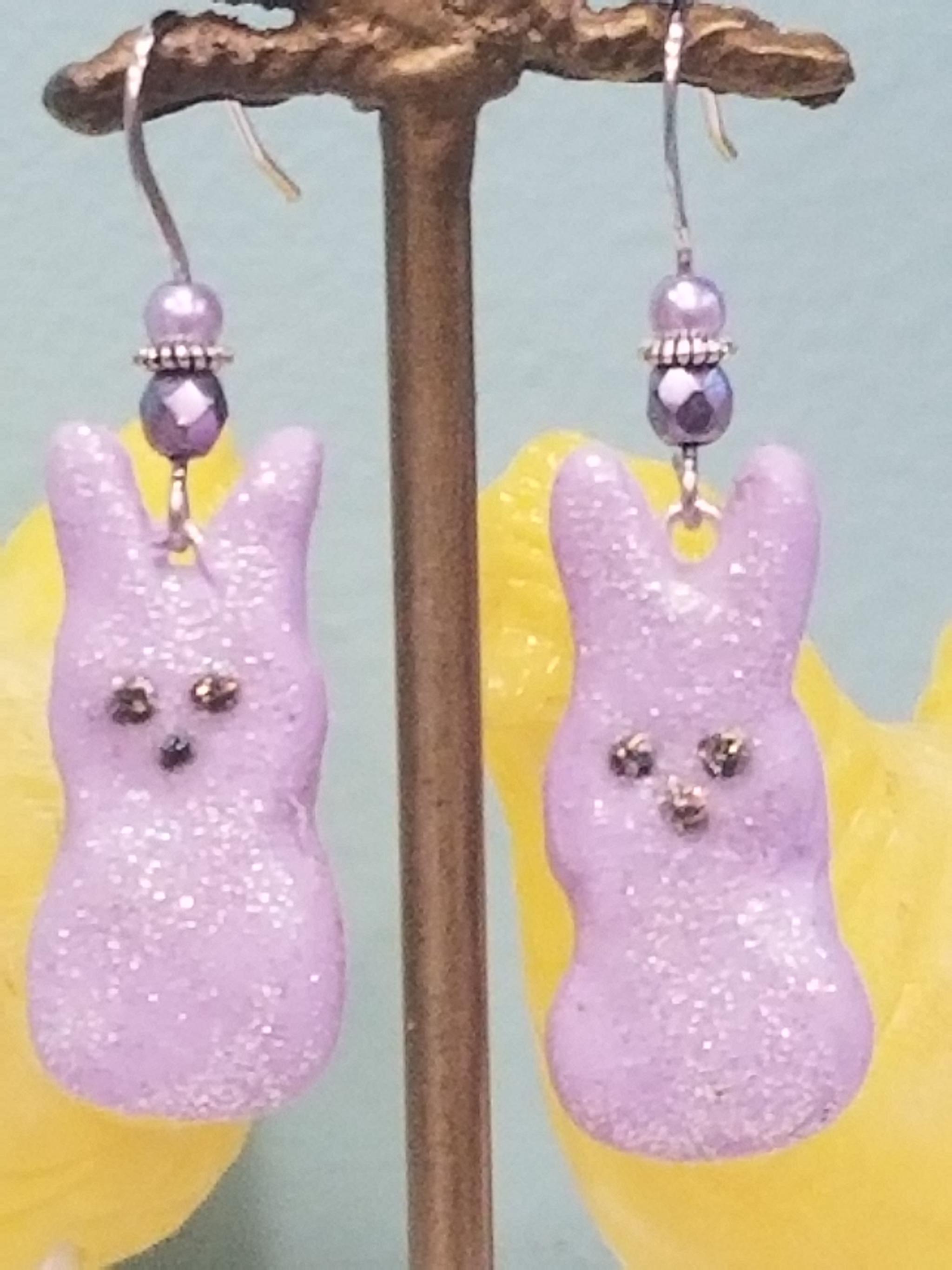 Light Purple Bunny PEEPS Earrings ⋆ Behold Jewelry & Designs West