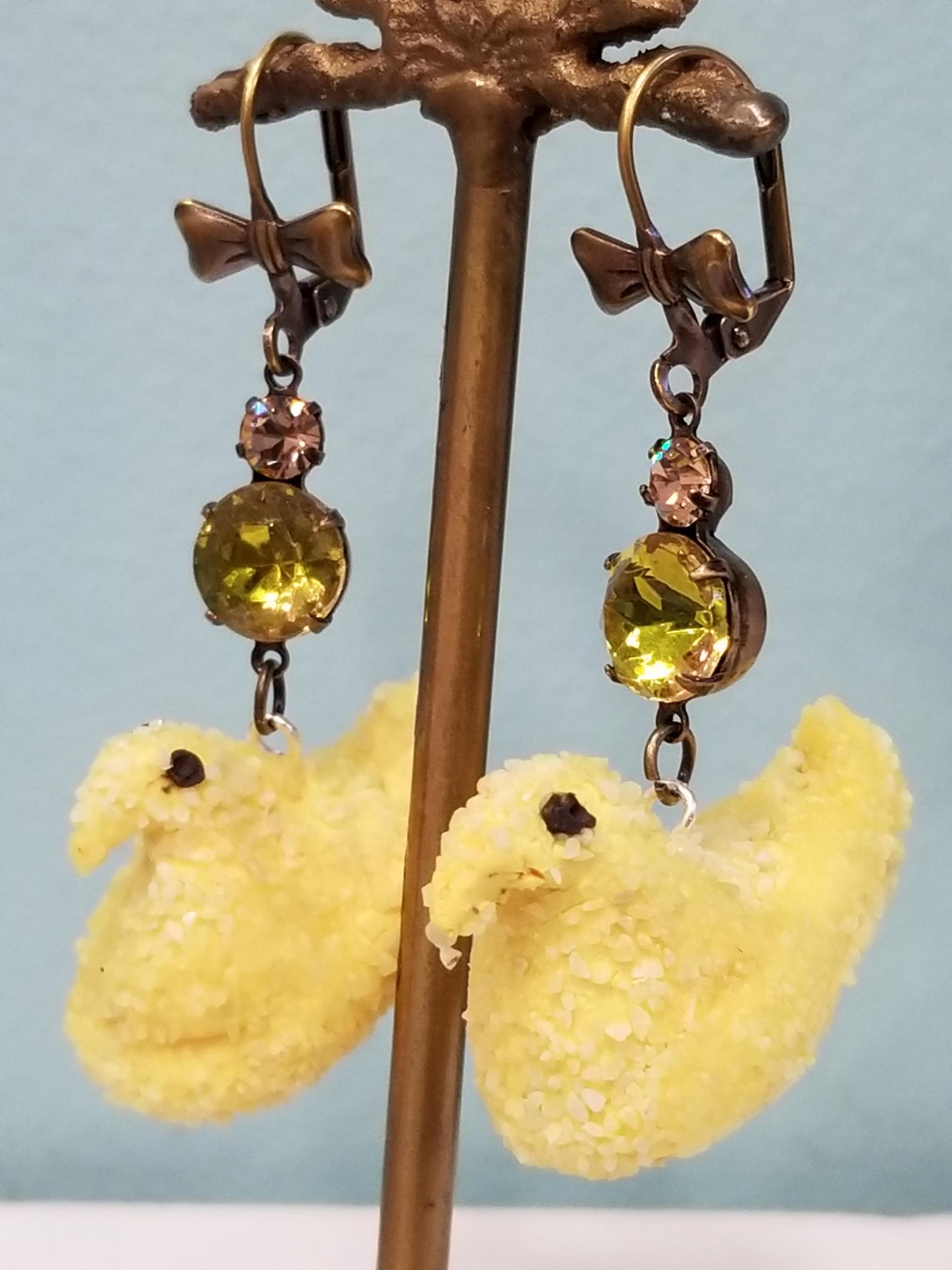 Yellow Chick PEEP Earrings ⋆ Behold Jewelry & Designs West Hartford, CT