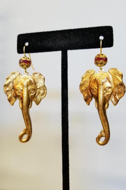 Elephant Head Earrings