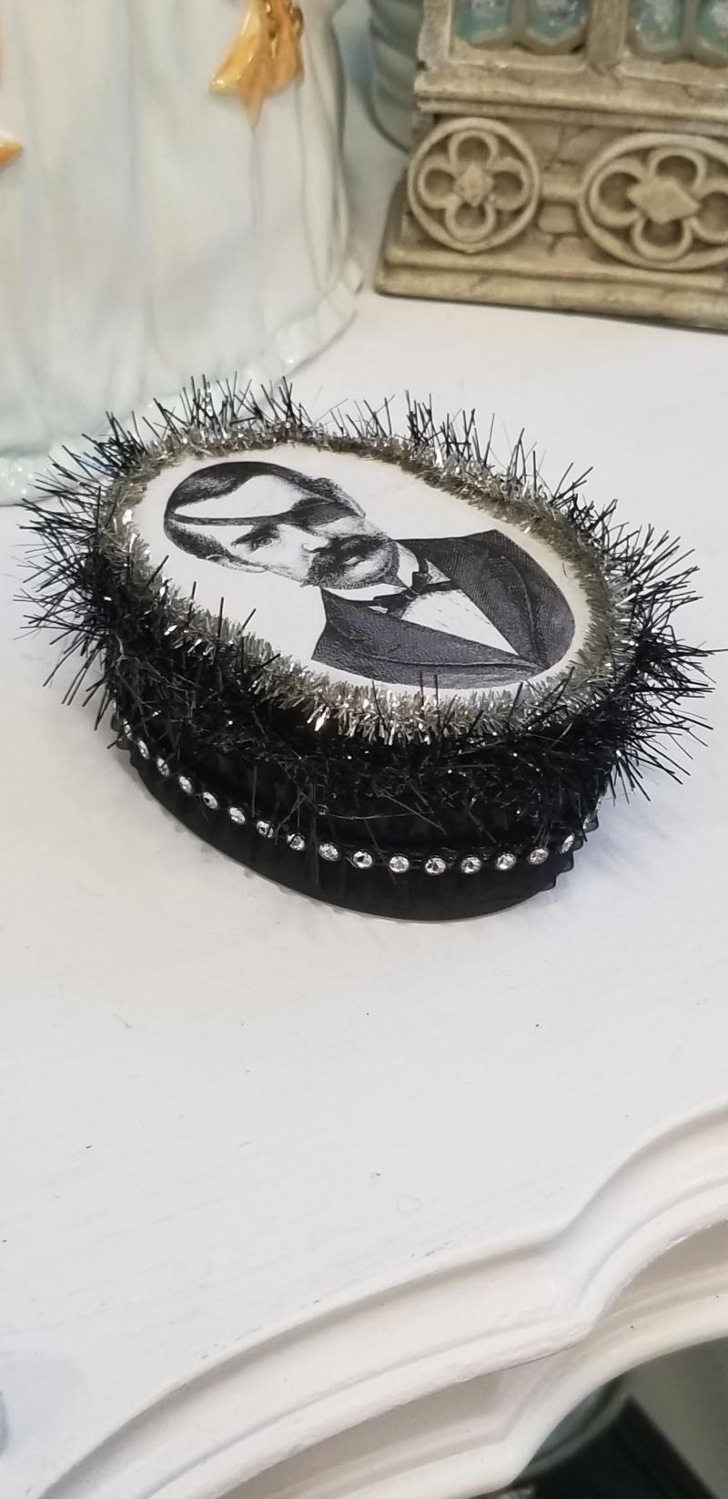 Victorian Man with Moustache and Eye Patch Decorative Box ⋆ Behold ...