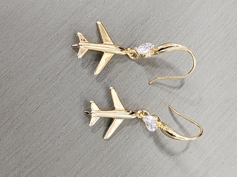 Airplane Earrings - Image 3