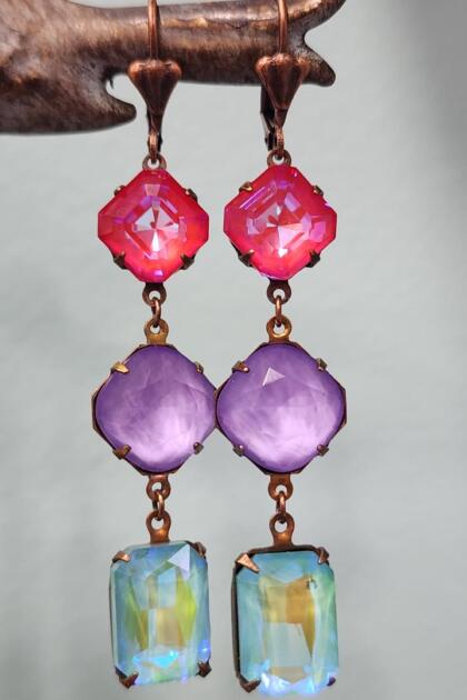 Frosty Triple Decker Icecream Earrings